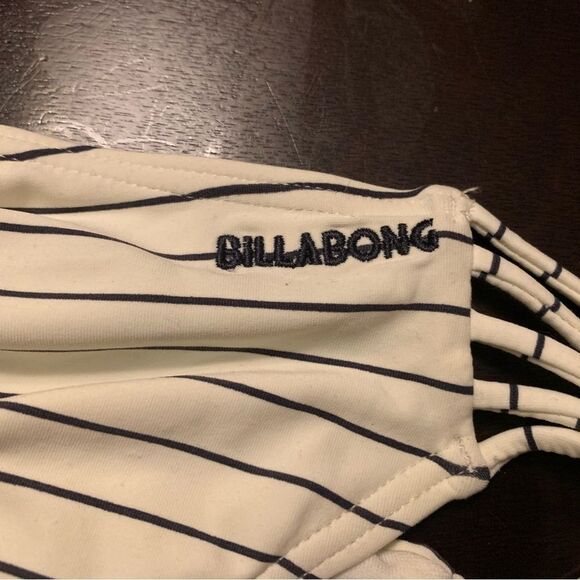 BILLABONG TAN LINES HAWAII CHEEKY SWIM BIKINI BOTTOM BLACK WHITE SMALL NEW! - Picture 3 of 5